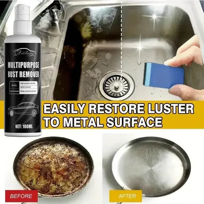 Metal polishing care spray,long-lasting protection,restores metal luster,suitable for iron powder,chrome paint,hub maintenance