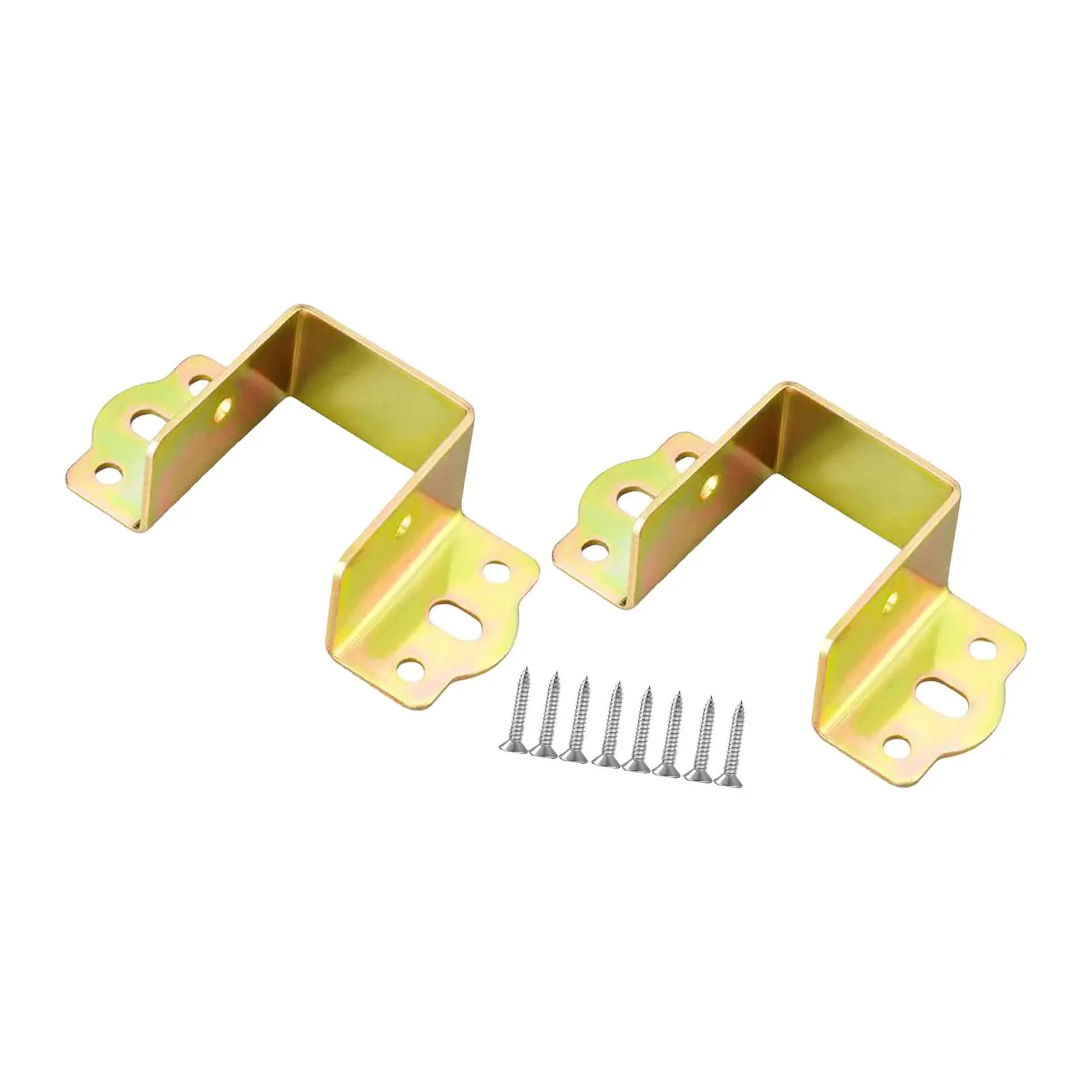 2x Bed Rail Fittings Bed Frame Brackets Professional Easy to Install Accessories Premium Sturdy Supplies Hardware Hinges