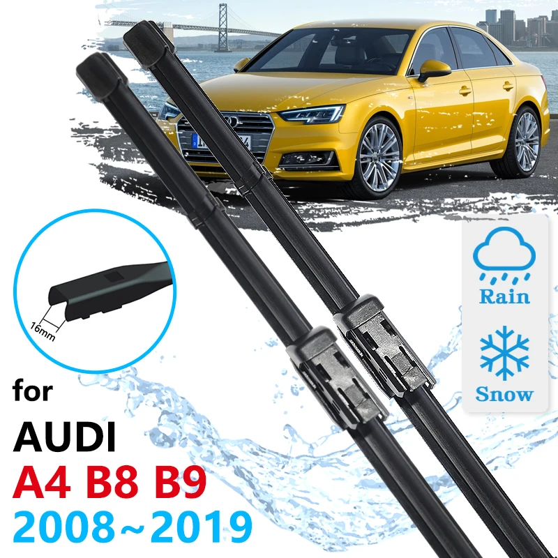 For Audi A4 B8 B9 2008~2022 Windscreen Windshield Accessories 2009 2010 2011 2012 2013 2014 2015 2016 2017 Car Front Wiper Blade