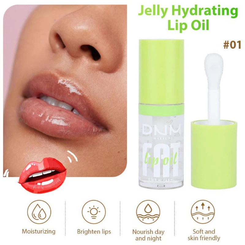 ลิปกลอสกันน้ำติดทนนาน 1 ชิ้น ไม่ติดแก้ว บรรจุภัณฑ์สีเขียว สำหรับบำรุงริมฝีปาก