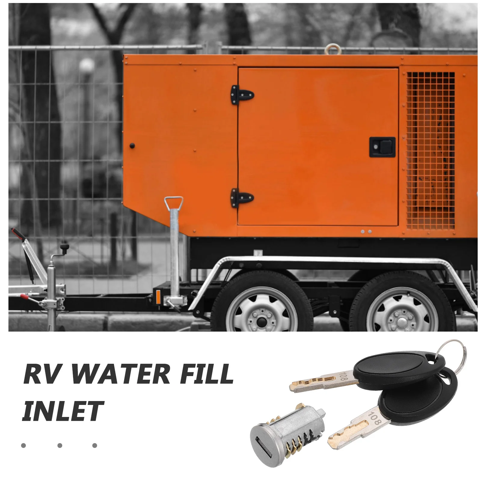 Cilindro per serratura per porta del rimorchio Serratura per camper Scomparto portaoggetti per porta del passeggero Sicurezza per viaggi in campeggio a lunga distanza