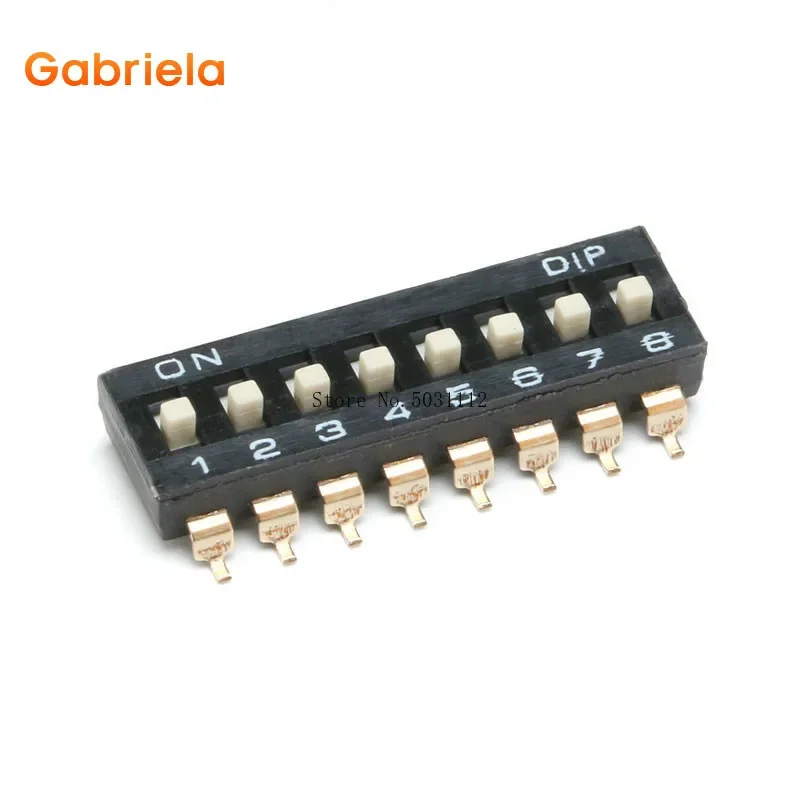 10pcs/lot Slide Type SMT SMD Dip Switch 2.54mm Pitch 2 Row 4 Pin 2 Position / 8 pin 4 Position / 16 pin 8 Position