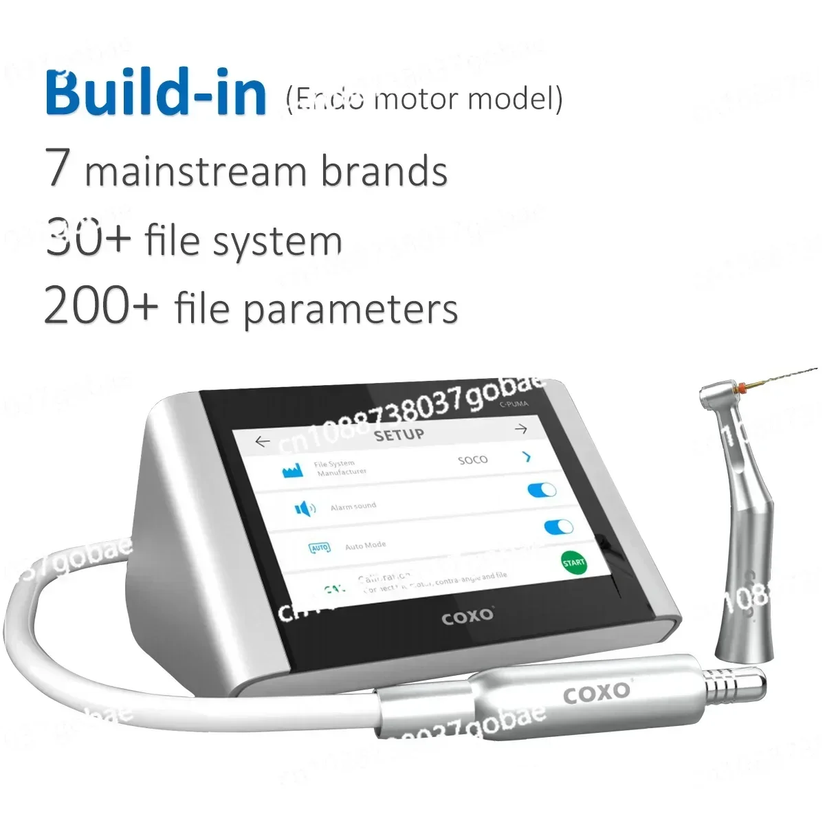 Electric Motor with 1:5 & 1:1 Contra Angle Full Touch  Micromotor  Dentistry Equipment