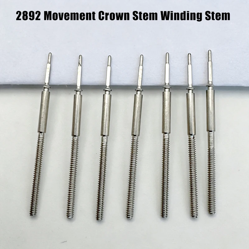 2892 Watch Crown Stem Stainless Steel Replacement Repair Parts Watch Stem Fit 2892 Movement High Quality Standard Crown Stem