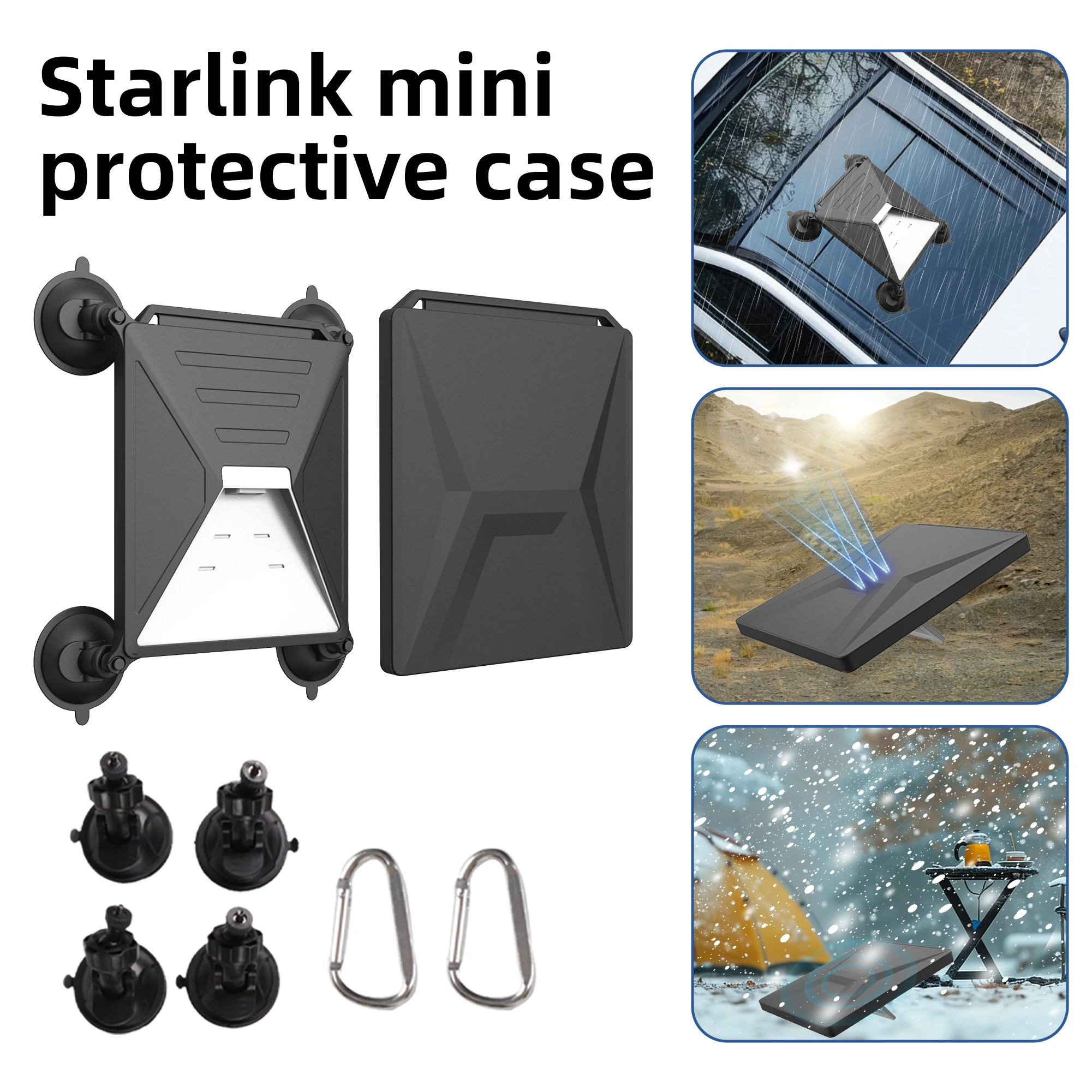 

Силиконовый защитный чехол для Starlink Mini, портативный, не блокирует сигнал, ударопрочный и устойчивый к падениям