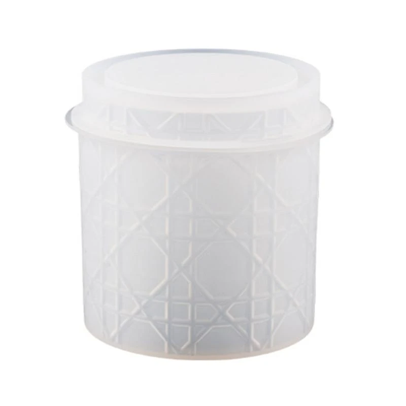 Silicone Bottle Resin Mold with Lid Embossed Vine Pattern Container Epoxy Casting Mold Decorative Jewelry Holder Mold