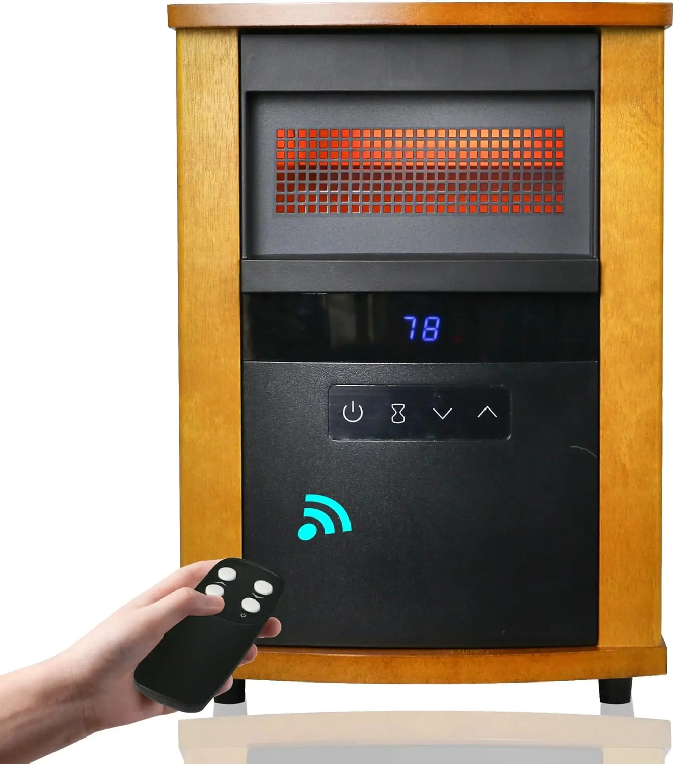 

1500W Infrared Heaters for indoor use Electric Space Heater Comfort Quartz LargeRoom Indoor Heaters with Remote Control Timer