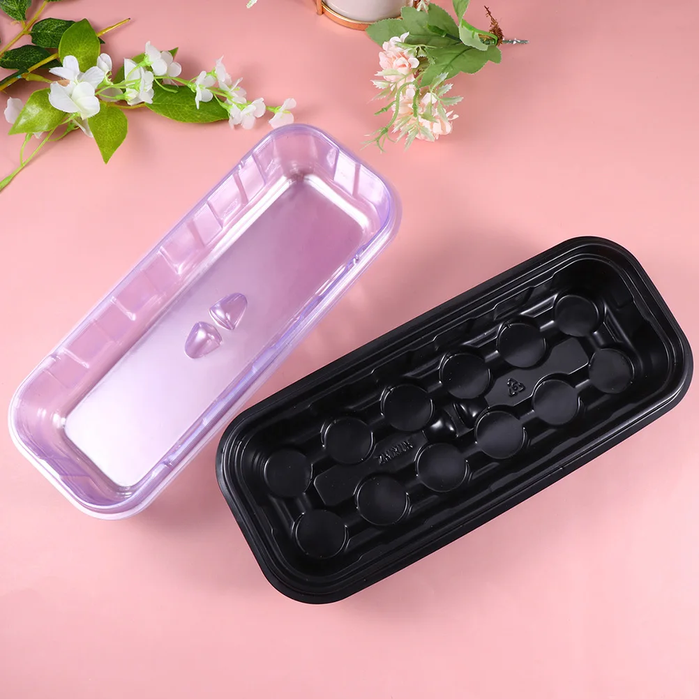 

6Sets High-Quality Plastic Nursery Box Transparent Lid 12 Cells Mini Greenhouse Grow Kit for Seedlings Succulent Plants