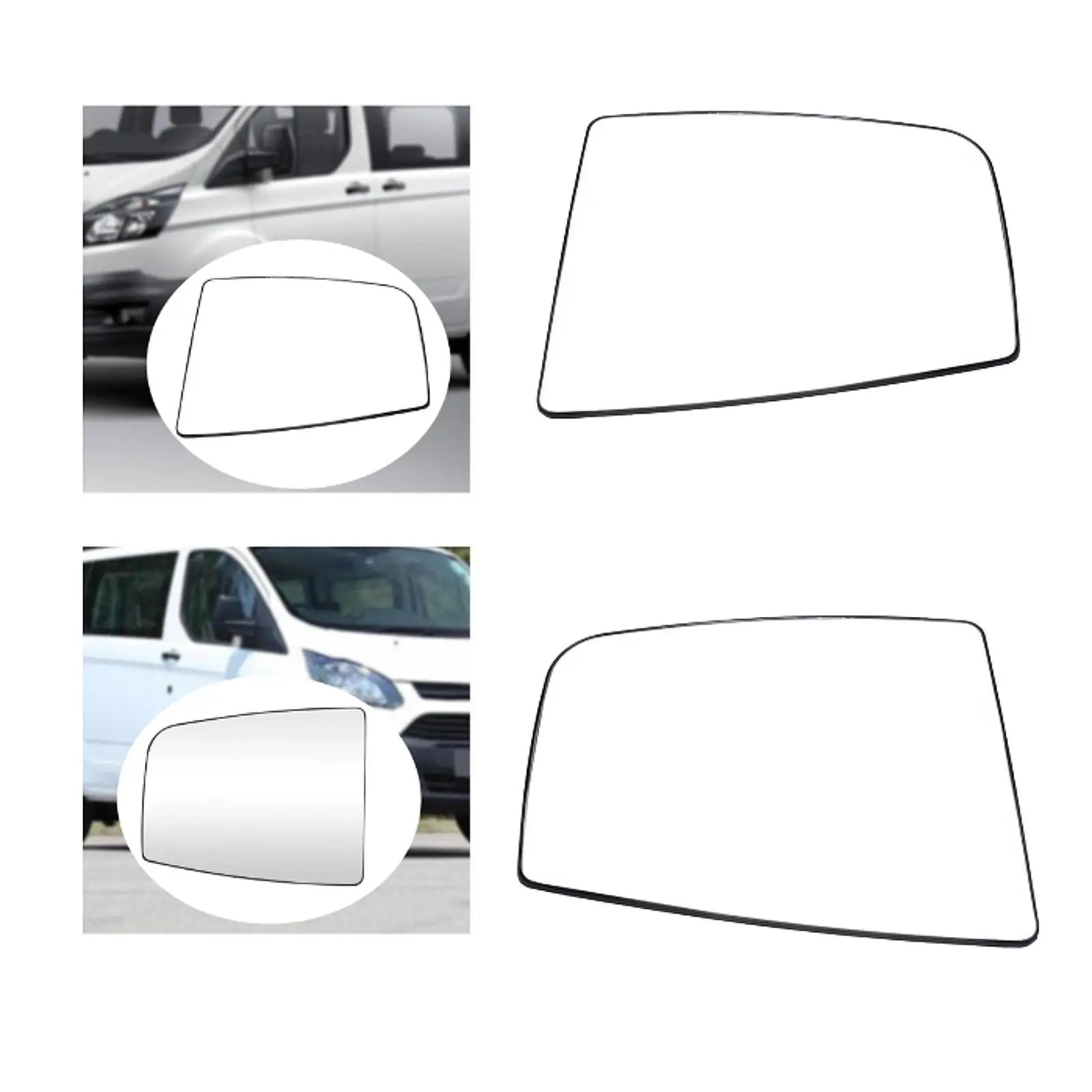 استبدال زجاج مرآة جانبية للسيارة تركيب مريح احترافي ملحقات السيارات مرآة الرؤية الخلفية لـ T250