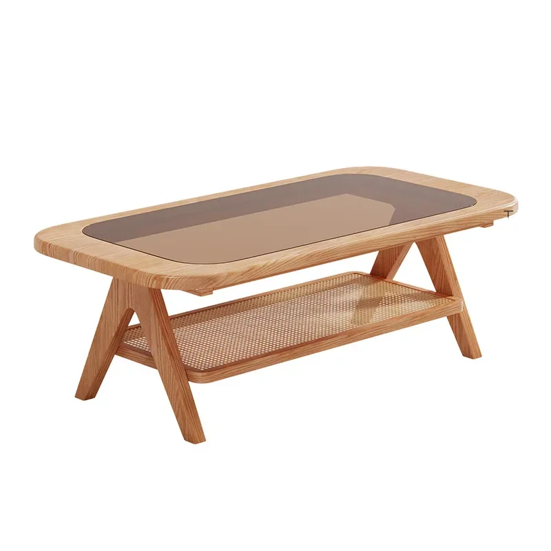 خشب متين، طاولة قهوة، غرفة معيشة، منزلية، شقة صغيرة بسيطة وغير رسمية، حديثة #1