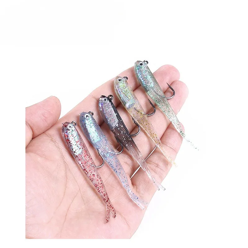 

Fishing Gear Lure Multicolor Forktail Pack Lead Fish 7cm5g Sea Fishing Tackle Lure Soft Bait