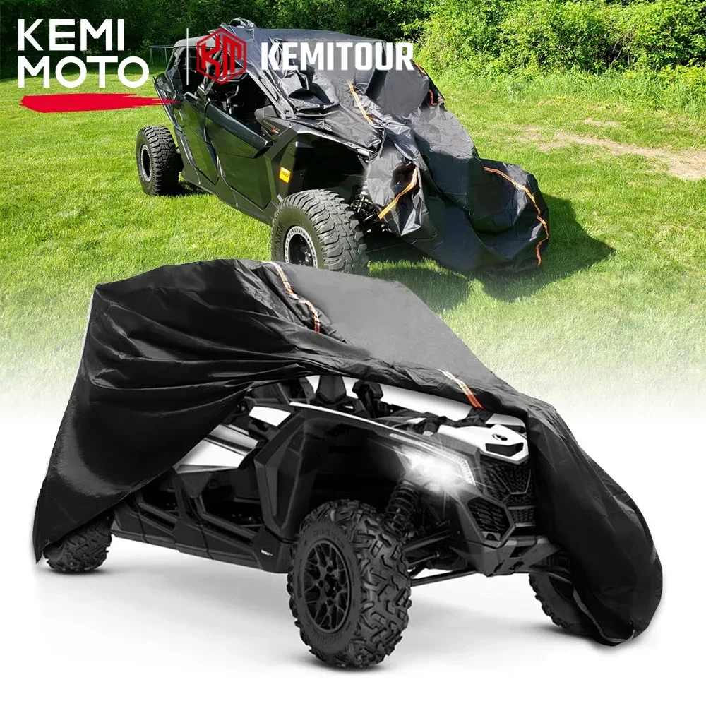 KEMIMOTO X3 UTV 210D Utility Vehicle Storage Cover for Can am Maverick X3 MAX 4 Doors