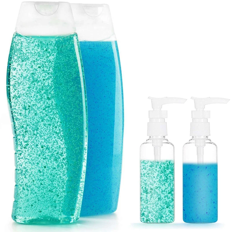 24 Pack 3.4Oz/100Ml Transparent Travel Bottles Pump Bottle Lotion Dispenser Bottle For Water, Massage Oil, Shampoo image 5