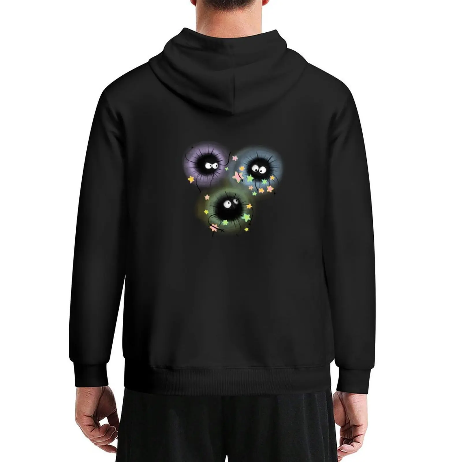 

Soot Sprites Collecting Stars Hoodie mens designer clothes men's sweat-shirt set anime clothing men's hoodies