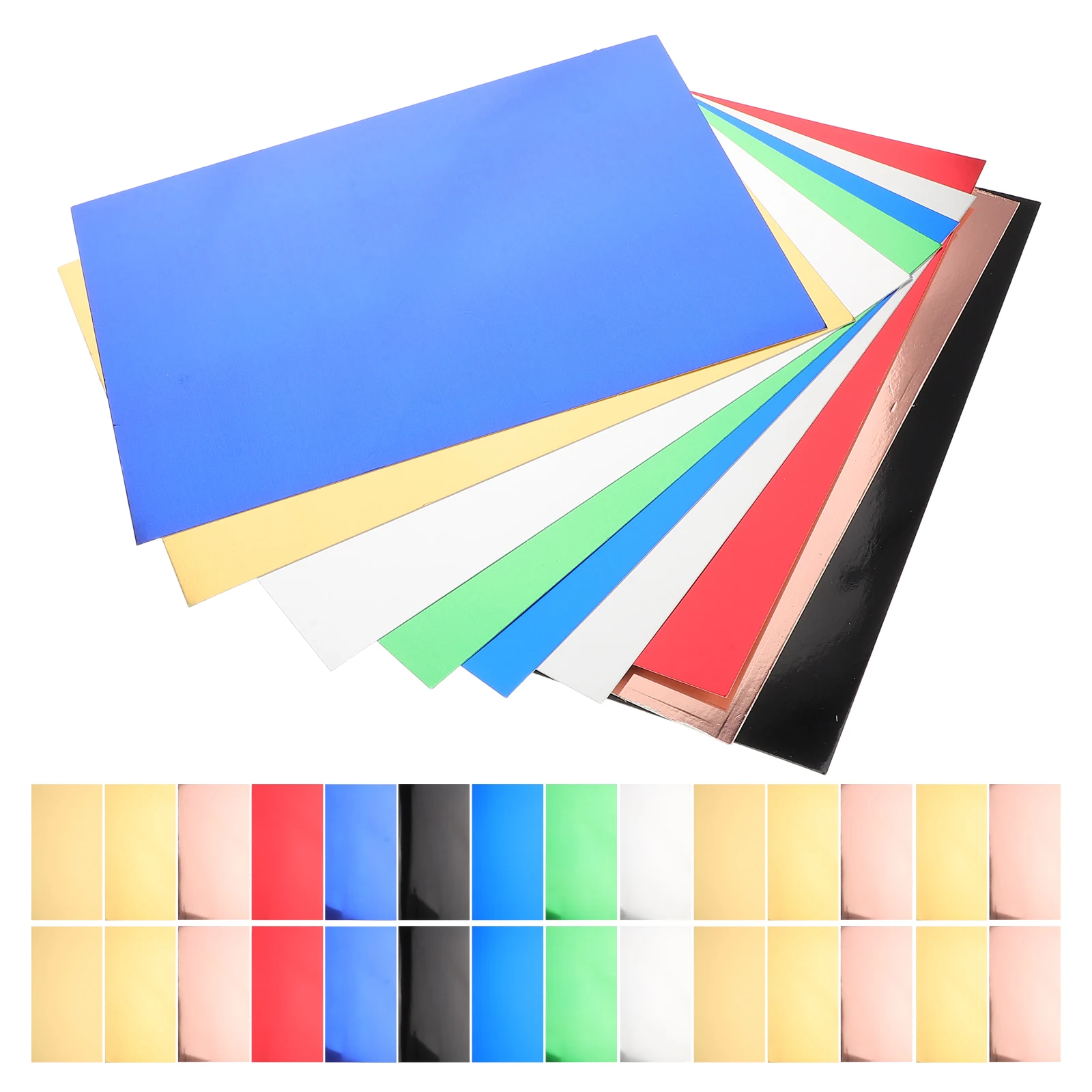 

60Pcs Mirror Cardstock Paper Reflective Shiny Craft Paper for DIY Handcraft Projects Creative Activities Sparkling