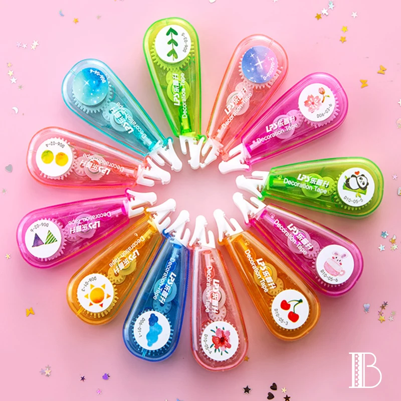 Cartoon starry sky lace sticker hand account decoration creative repair stationery with pattern decoration sticker toy gift