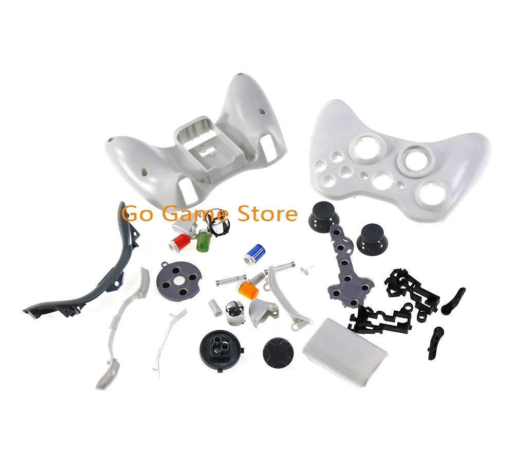 8sets housing shell cross button whole housing cover case for Xbox 360 for Xbox360 wireless controller