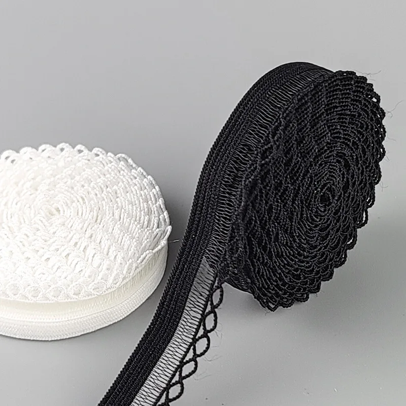 

5-20Meters 13mm Colorful Mesh Elastic Band Bra Strap Shoes Lace Trim Rubber Bands Underwear Stretch Tape DIY Sewing Accessories