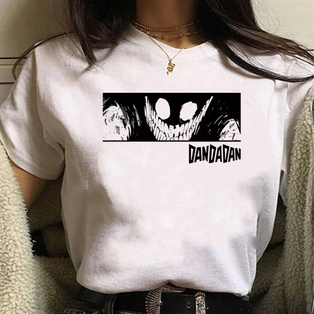 Dandadan Okarun t shirt girl harajuku  anime Pop Culture Trendy Grunge top tees Breathable Punk Pastel aesthetic kawaii Colorful