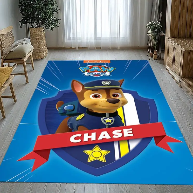 3D Cartoon Dog P-Patrols Cute Area Rug,Soft Non-Slip Carpet Mat for Living Room Bedroom Playroom,Sofa Floor Rug,Home Decor Gift