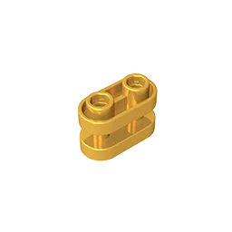 Gobricks GDS-90337 brique spéciale 1x2 arrondie avec barres centrales compatible avec lego 77808 blocs de construction techniques