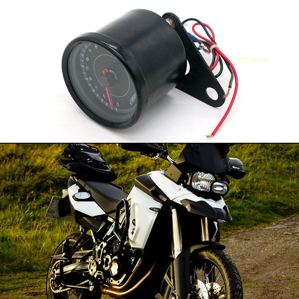 Tachometer Gauge Featuring Robust Metal Construction Ideal Choice for All Types of Motorcycles Up to 13000 RPM