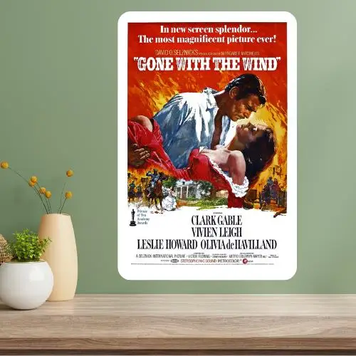 Gone with the Wind Metal Movie Poster Sign