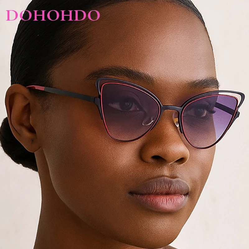 

New Fashion Designer Hollow Out Butterfly Frame Sunglasses Women Luxury Brand Men Glasses Outdoor Travel Sunglasses UV400 Lentes