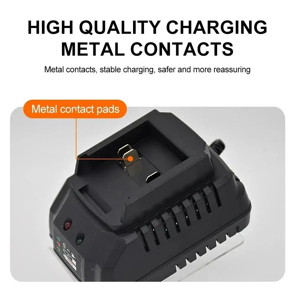 

1 шт. портативное зарядное устройство, электроинструмент, вилка США/ЕС, литий-ионный адаптер для зарядки 18 В, 21 В, запасные части