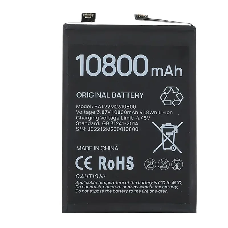 

100% Original For DOOGEE V30 V30T battery 10080mAh new production date BAT22M2310800 for Doogee S110 battery