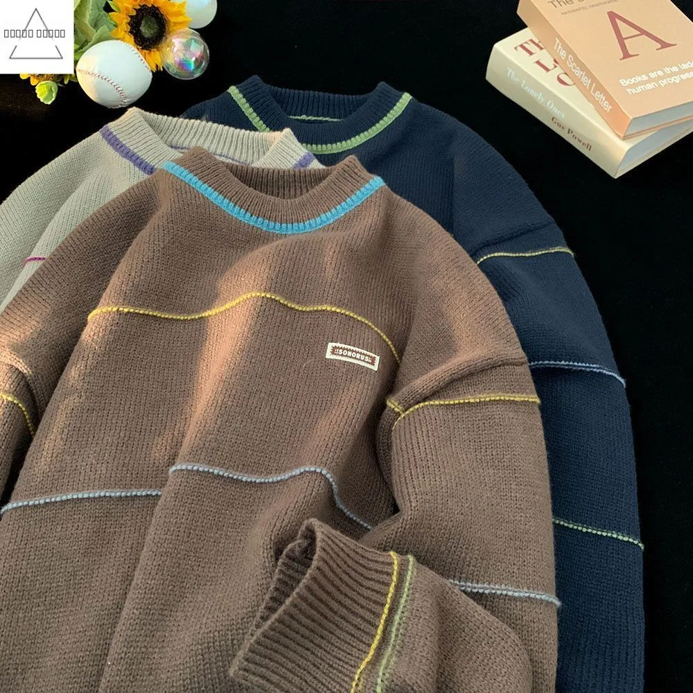 سترة محبوكة كبيرة الحجم للرجال كاجوال مريحة وفضفاضة مناسبة للخريف والشتاء ماركة Faion من ألياف البوليستر بسحاب...