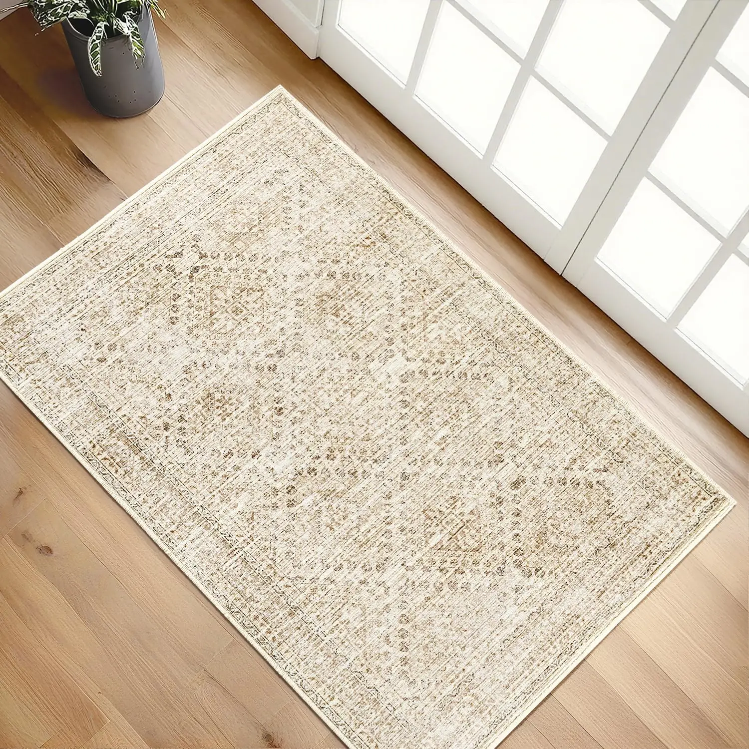 

Моющийся придверный коврик 2x3, маленький коврик для кухни, ванной, спальни, нескользящий, устойчивый к пятнам, декоративный ковер