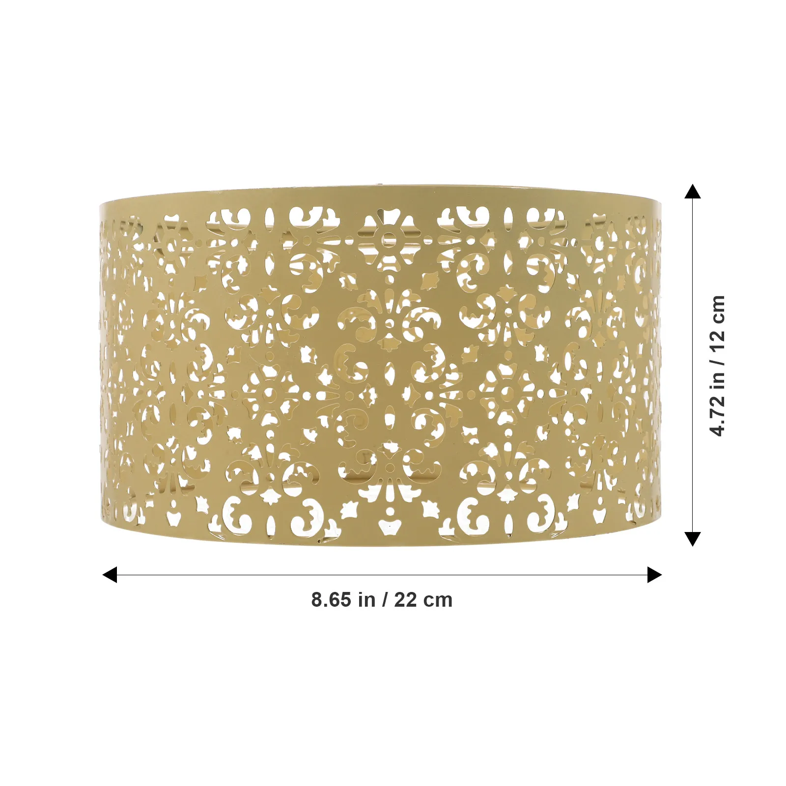 Replacement Iron Lamp Shade Metal Hollow Design for Desk Table Floor Lamps Rustic Decorative Home Hotel Bedroom Study Light