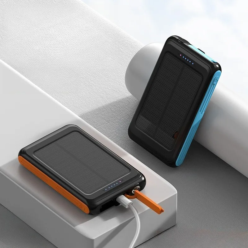Power Bank 50000mAh Pengisian Daya Nirkabel Magnetik Tenaga Surya - Ringan, Ringkas, dan Portabel