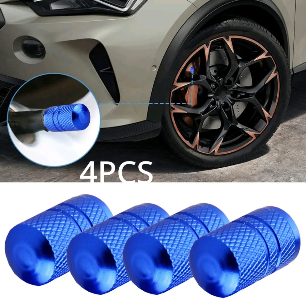 4PCS Car Wheel Air Valve Caps Auto Dust Protection Cap Universal Tyre Wheel Stem Valve Cover Car Motorcycle Accessories