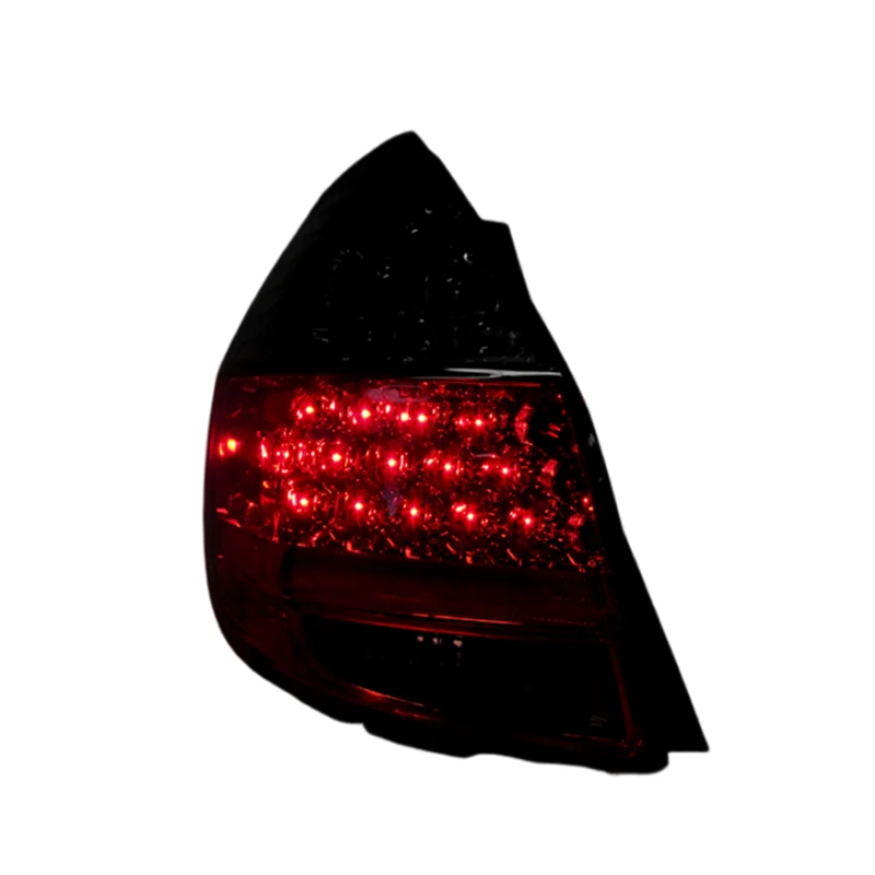 For Honda Fit Jazz GD3 2001-2008 Smoked LED Car Rear Bumper Tail Light Assembly Tail Lamp With Bulbs Rearverse Stop Brake Light