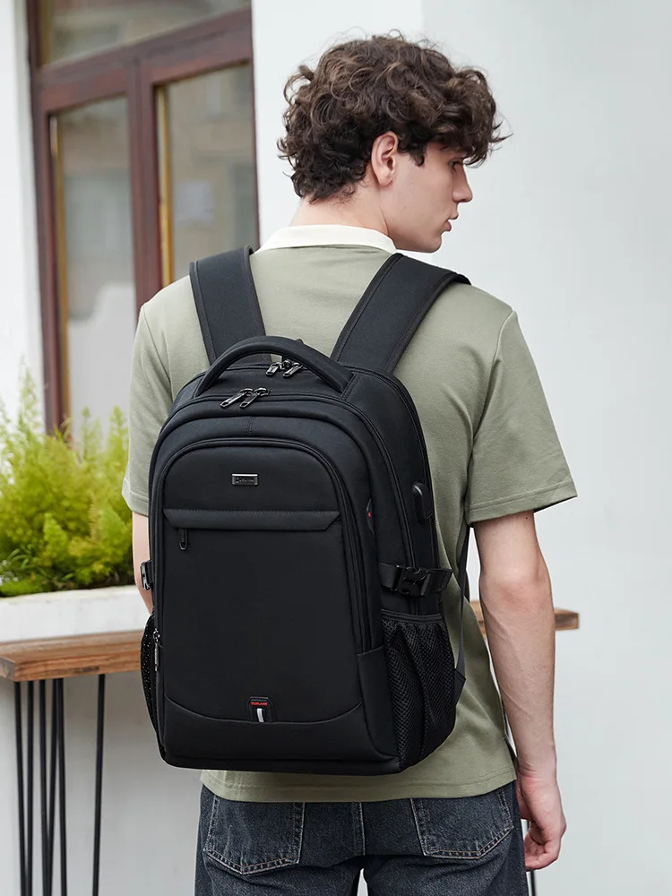 17 Inch Laptop Backpack for Travel Water Resistant College Backpack for Men/Women Laptop Bag with USB Charging black blue grey