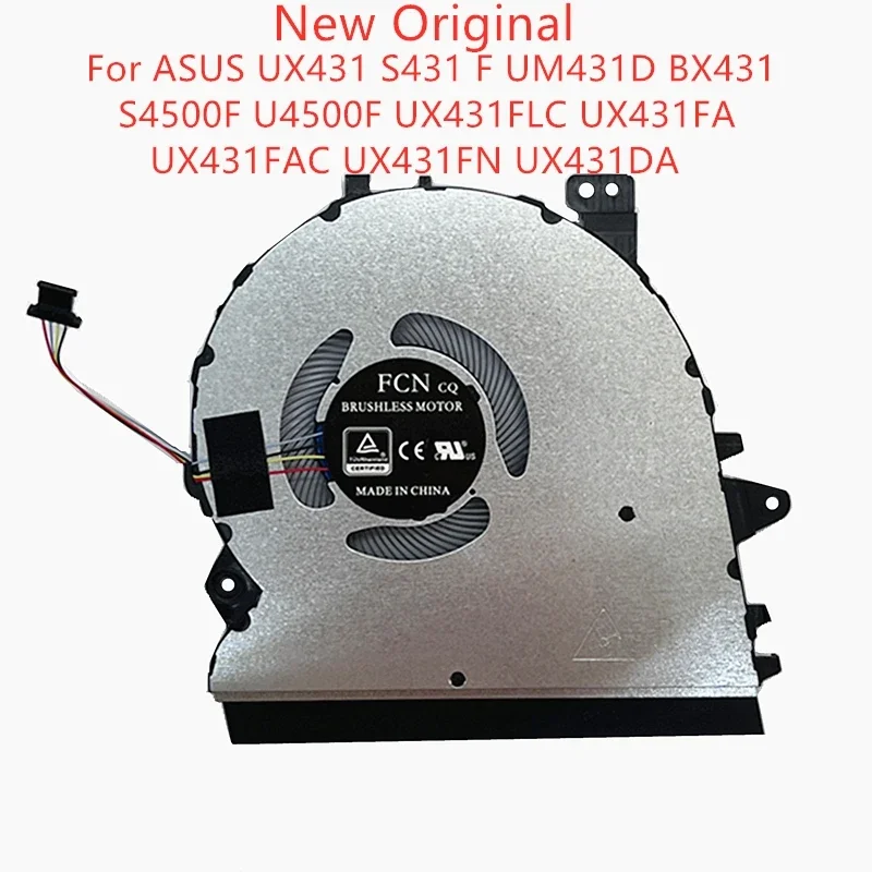 

Новый оригинальный центральный процессор для ноутбука охлаждающий вентилятор для ASUS UX431 S431 F M431D BX431 S4500F U4500F X431FLC UX431FA UX431FAC UX431FN UX431DA