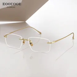 Pure Titanium Men Glasses Ultrathin Eyewear Myopia Hyperopia Prescription Progressive Recipe Lentes Anti-reflection Oculos
