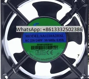 

SEADA SA1238A2HBT SA1238A2HBL AC 220V 0.09A 120x120x38mm 2-Wire Server Cooling Fan