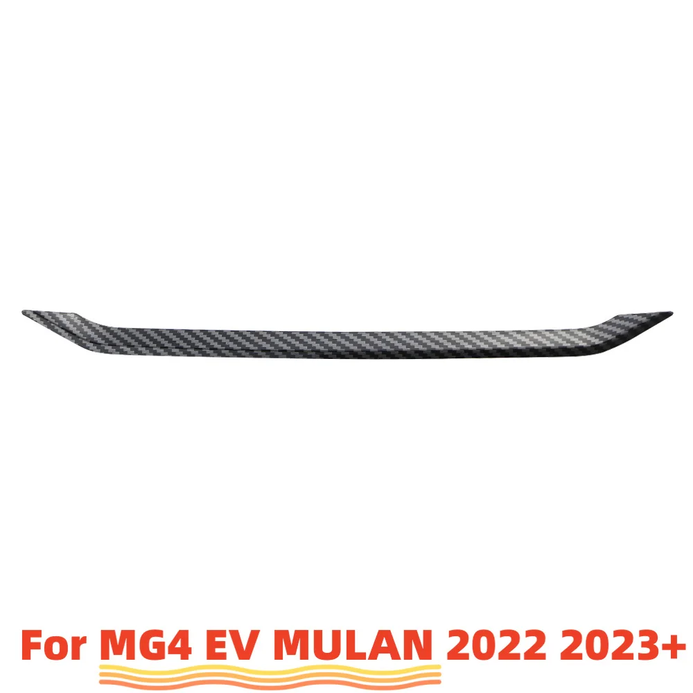 Carbon Fiber Car Central Console AC Outlet Strip for MG 4 MG4 EV 2022 2023 2024 Mulan Air Conditioning Vent  Panel Cover Trim