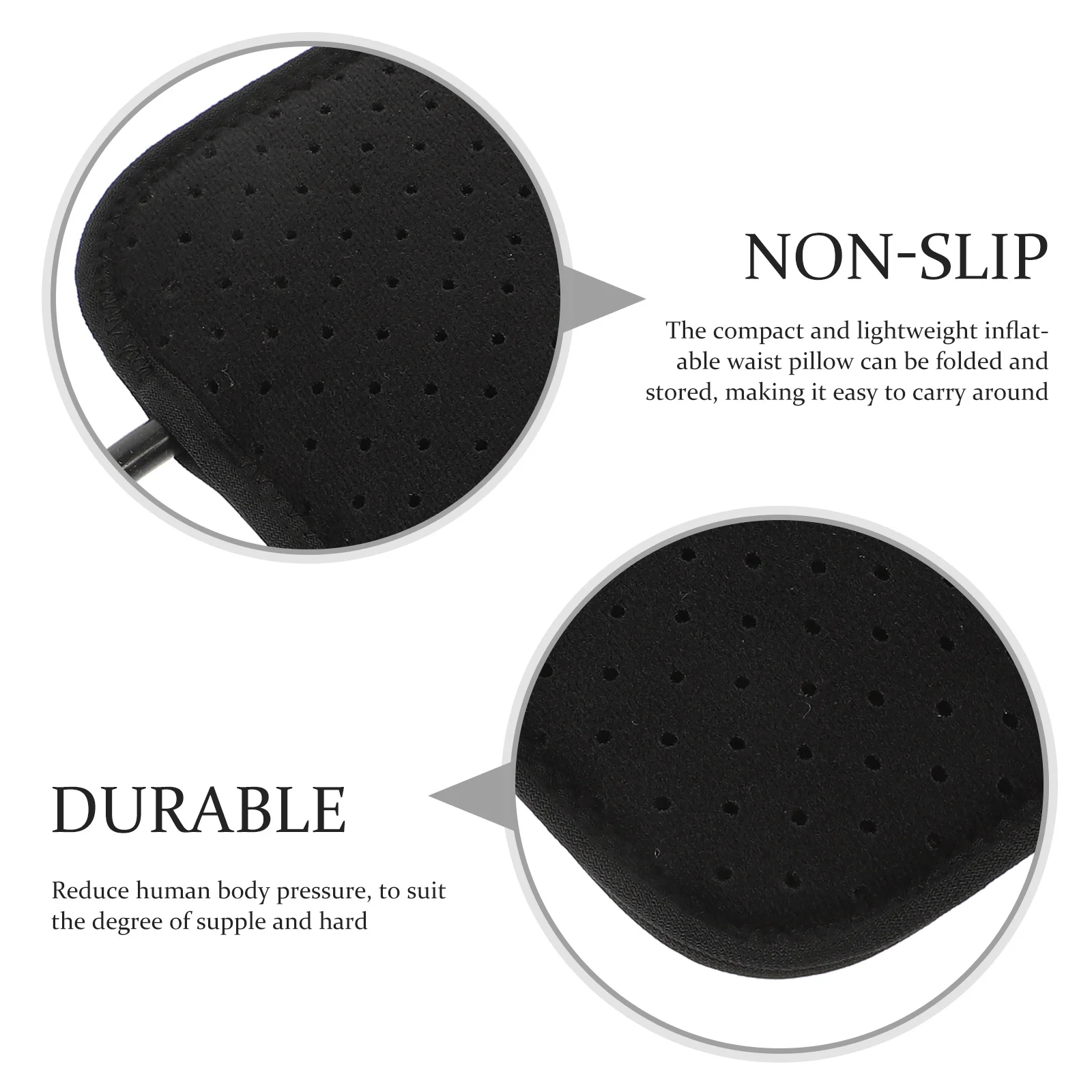 

Inflatable Waist Pad Ergonomic Lumbar Support For Travel Camping Office Portable Multi-Function Waist Belt Accessory