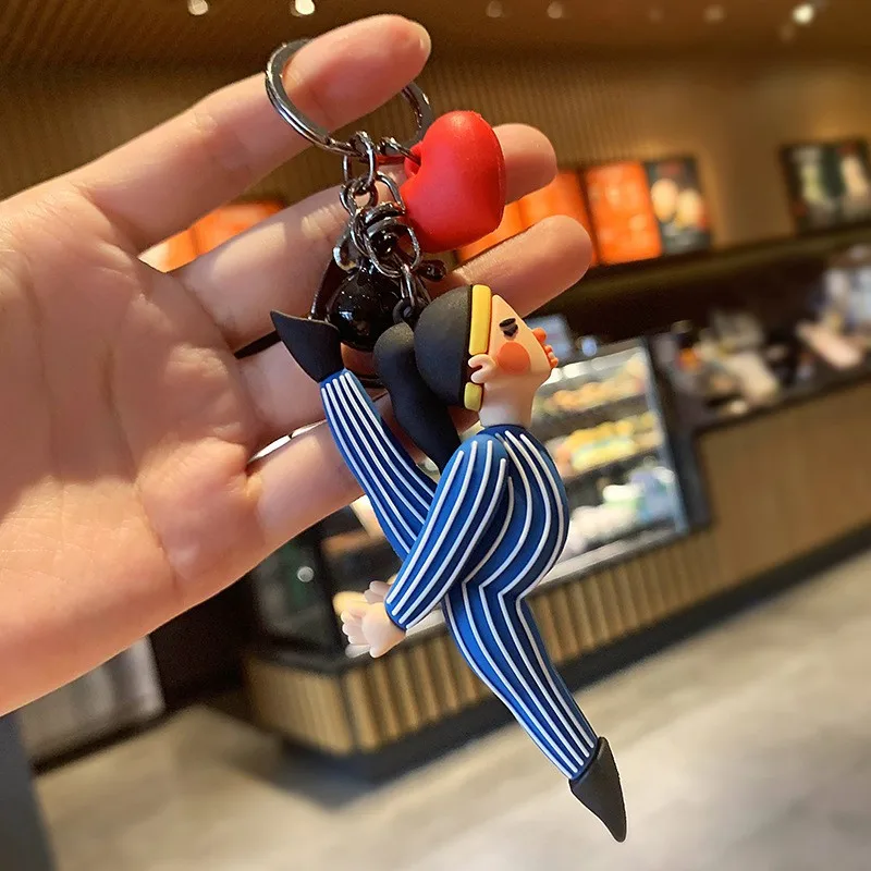 Creative Doll Keychain Pendant for Car Bags and Couple Gifts Funny toys