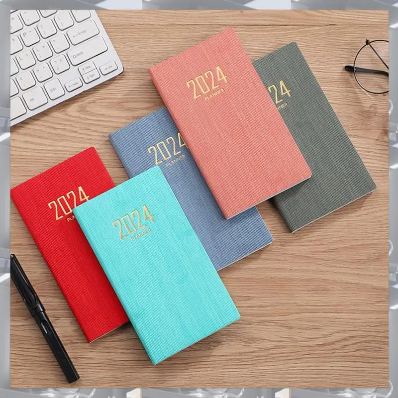 

8 PCS 2024 Planner Pocket Notebook Small Calendar Multicolor For Purse 6.8 X 3.8Inch, Daily Weekly And Monthly Agenda