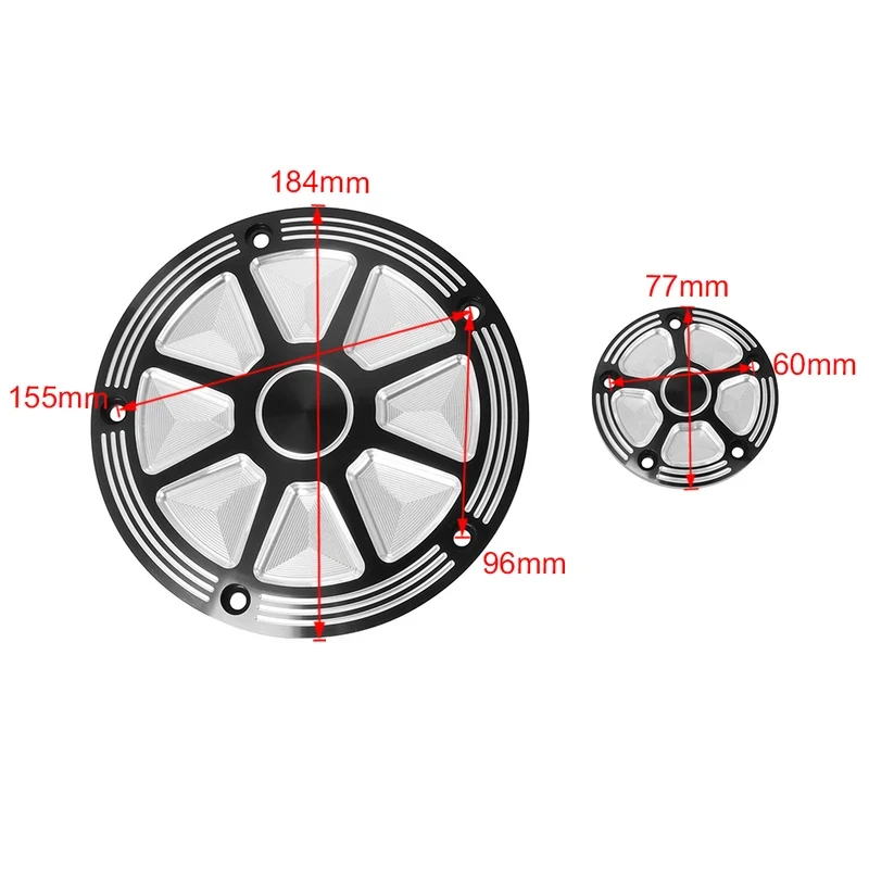Aluminum Engine Derby Timing Timer & Clutch Side Cover Kit For Harley Dyna Softail Touring Road King Street Glide Motorcycle