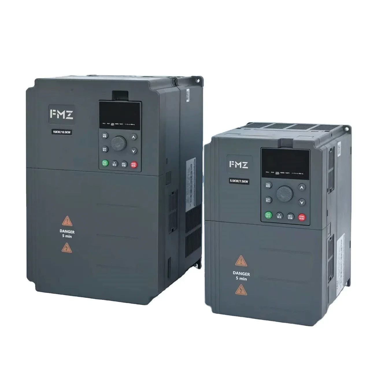 Customized 20 hp VFD Inverter 15kW converts 1-phase 220V/230V to 3-phase 380V/ 415V VFD for AC motor speed control