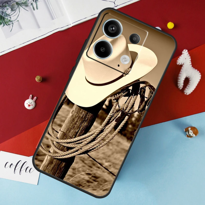 Extreme Sport Rodeo Cowboy Lasso Case For Xiaomi Redmi Note 13 12 11 8 9 10 Pro Note 12S 11S 10S Redmi 12 10C 12C 13C Cover