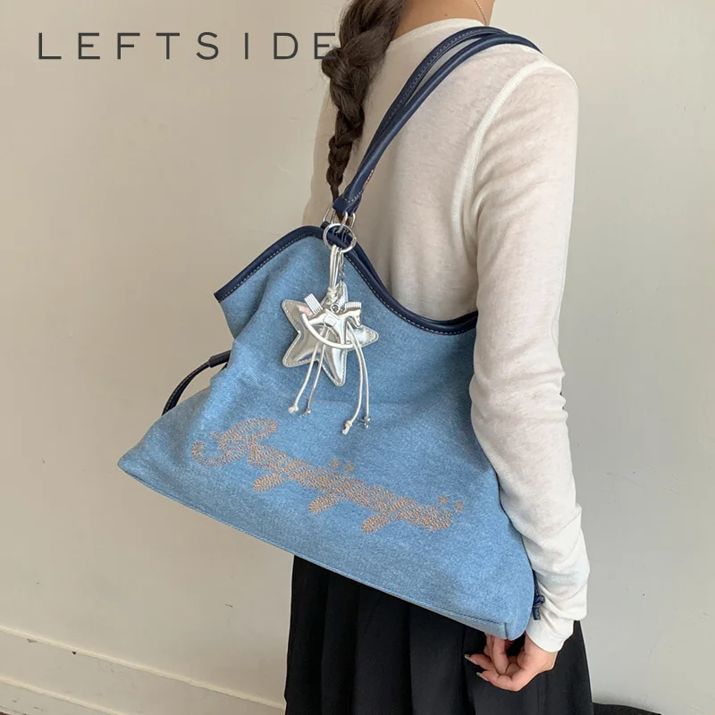 

Casual Retro Denim Hobo Bag Big Daily Shopping Student Large Capacity Handbag 2026 New Trend Fashion Hobo Shoulder Bags