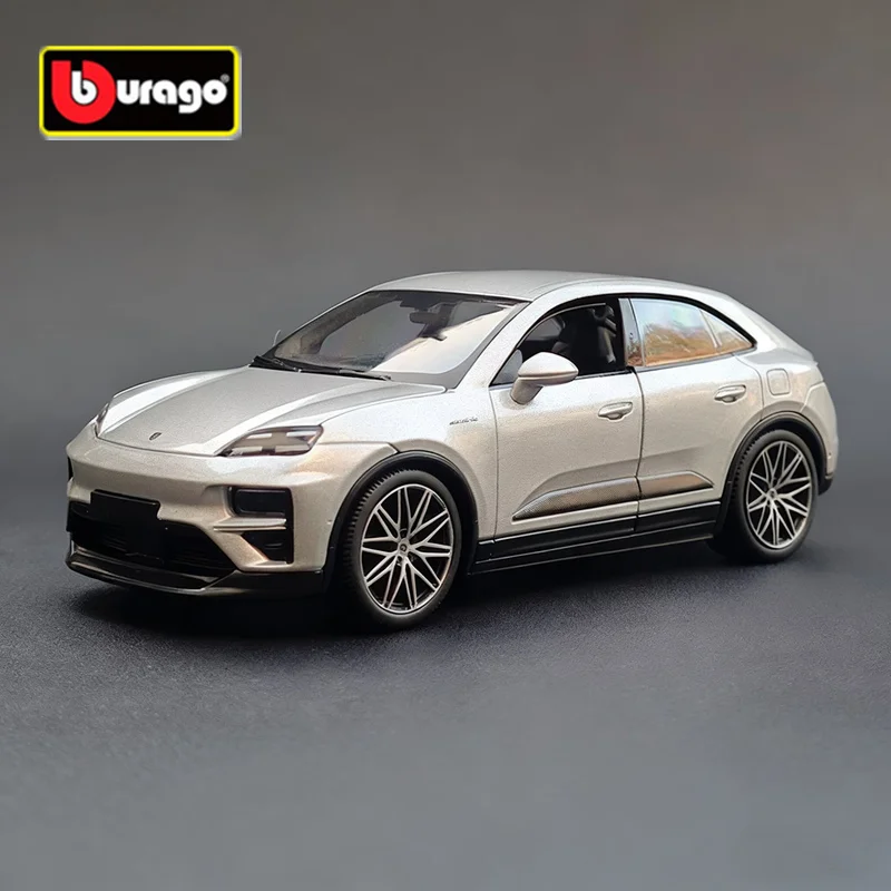 

Bburago 1:24 Porsche Macan EV SUV, модель автомобиля из сплава, литая под давлением металлическая новая энергия, электромобили, модель автомобиля, имитация детской игрушки в подарок