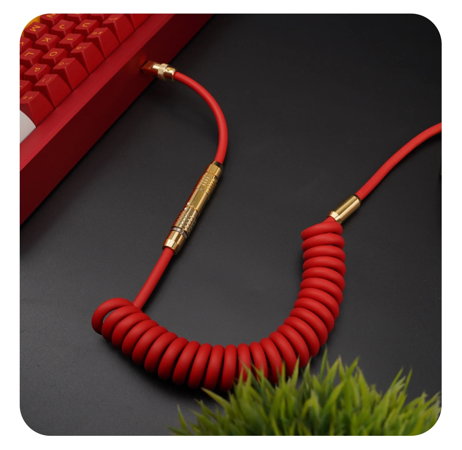 Geekcable Handleiding Diy Aangepaste Mechanische Toetsenbord Datakabel Super Elastische Serie Gouden Hardware Red Typec